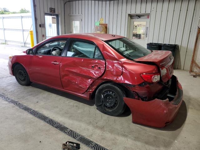 2T1BU4EE4BC642741 - 2011 TOYOTA COROLLA BASE RED photo 2