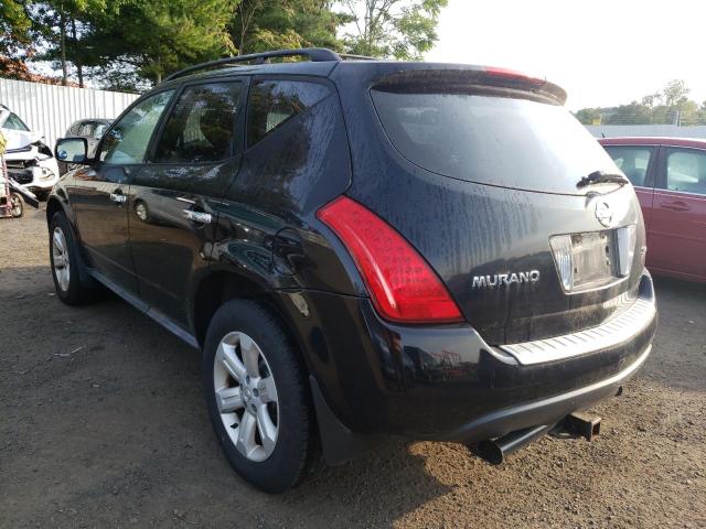 JN8AZ08W76W531077 - 2006 NISSAN MURANO SL BLACK photo 2