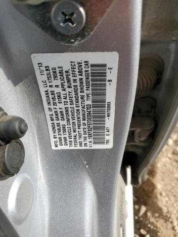 19XFB2F57DE094703 - 2013 HONDA CIVIC LX Gümüş foto 12