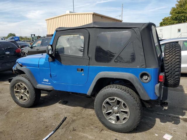 1J4FA29143P346203 - 2003 JEEP WRANGLER / SE BLUE photo 2