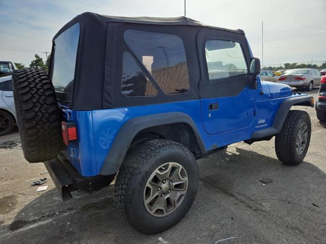 1J4FA29143P346203 - 2003 JEEP WRANGLER / SE BLUE photo 3