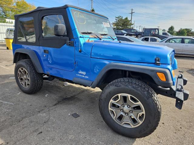 1J4FA29143P346203 - 2003 JEEP WRANGLER / SE BLUE photo 4