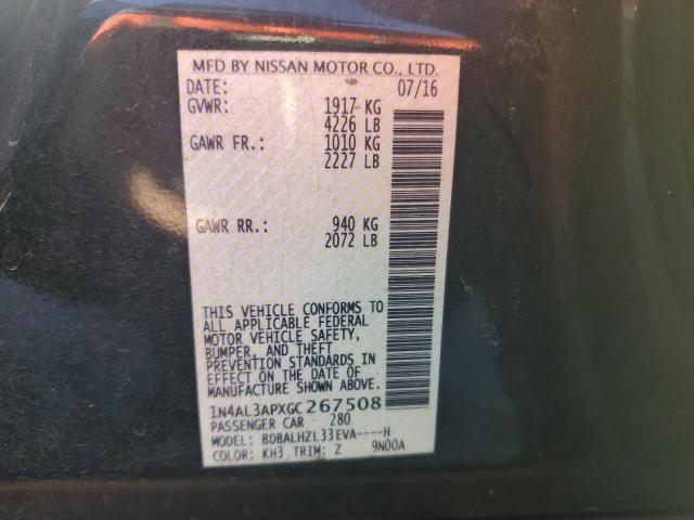 1N4AL3APXGC267508 - 2016 NISSAN ALTIMA 2.5 黑色 照片 12