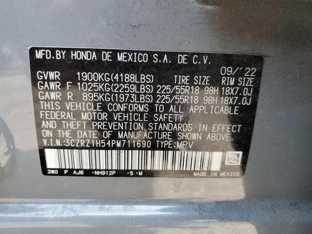 3CZRZ1H54PM711690 - 2023 HONDA HR-V SPORT 灰色 照片 13