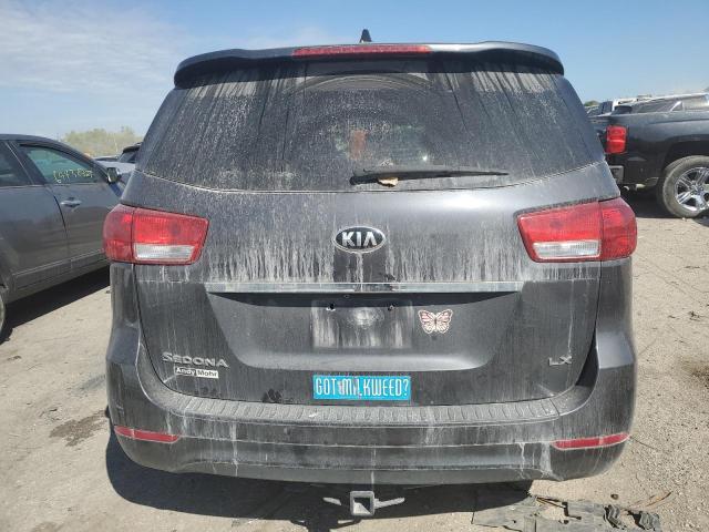 KNDMB5C10H6227968 - 2017 KIA SEDONA LX CHARCOAL photo 6