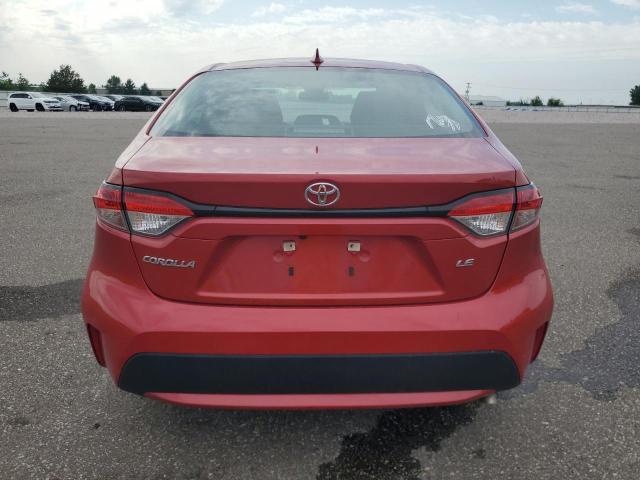 5YFEPMAE3MP241176 - 2021 TOYOTA COROLLA LE RED photo 6