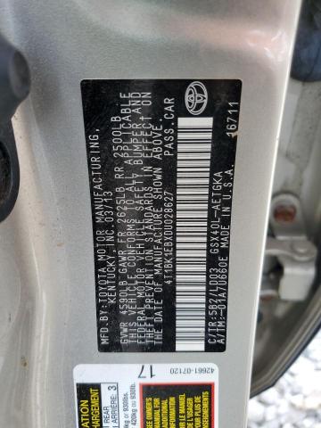 4T1BK1EBXDU028627 - 2013 TOYOTA AVALON BASE Gold Foto 12