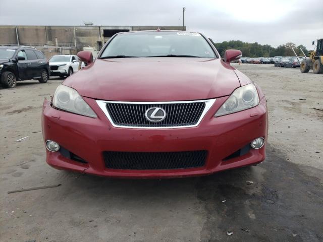 JTHFE2C28A2504949 - 2010 LEXUS IS 350 RED photo 5