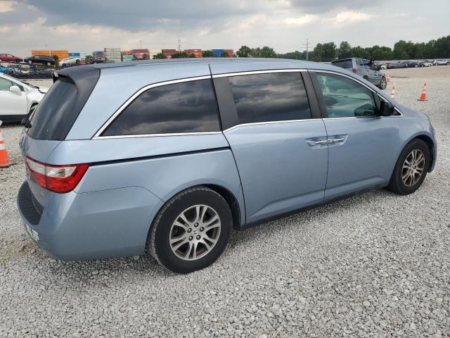 5FNRL5H67BB051178 - 2011 HONDA ODYSSEY EXL BLUE photo 3