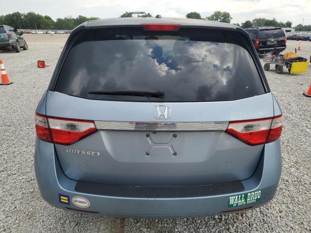5FNRL5H67BB051178 - 2011 HONDA ODYSSEY EXL BLUE photo 6
