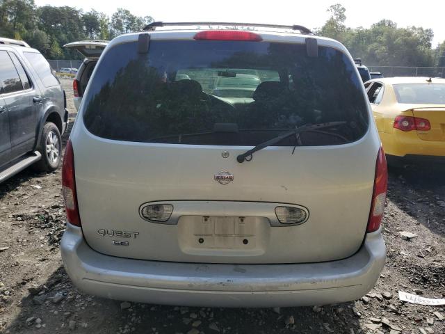 4N2ZN16T42D820848 - 2002 NISSAN QUEST SE SILVER photo 6