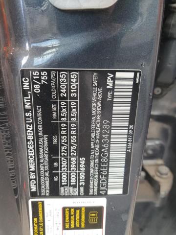 4JGDF6EE8GA634289 - 2016 MERCEDES-BENZ GL 450 4MATIC BLUE photo 13