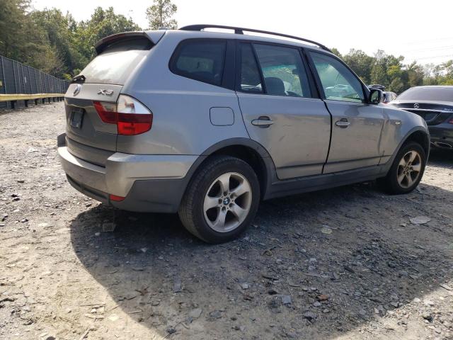 WBXPC93437WF09960 - 2008 BMW X3 3.0SI SILVER photo 3