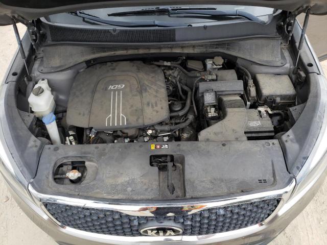 5XYPGDA53HG223005 - 2017 KIA SORENTO LX GRAY photo 12