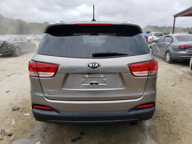 5XYPGDA53HG223005 - 2017 KIA SORENTO LX GRAY photo 6