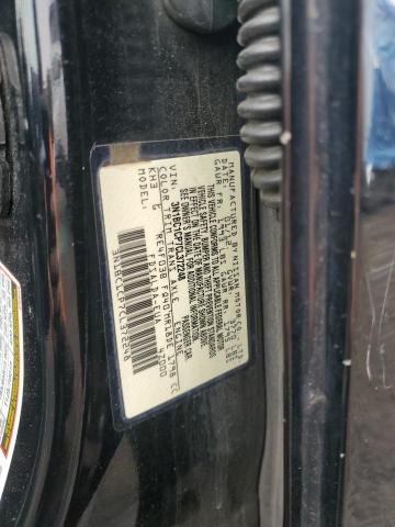 3N1BC1CP7CL372248 - 2012 NISSAN VERSA S BLACK photo 12