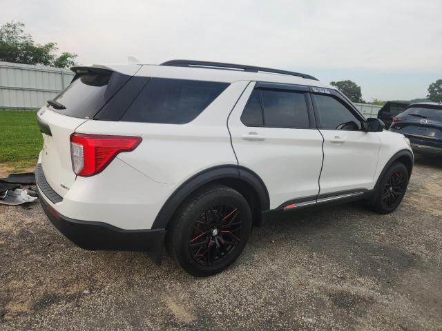 1FMSK8DH3MGB77457 - 2021 FORD EXPLORER XLT WHITE photo 3