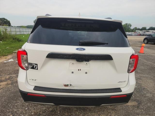 1FMSK8DH3MGB77457 - 2021 FORD EXPLORER XLT WHITE photo 6
