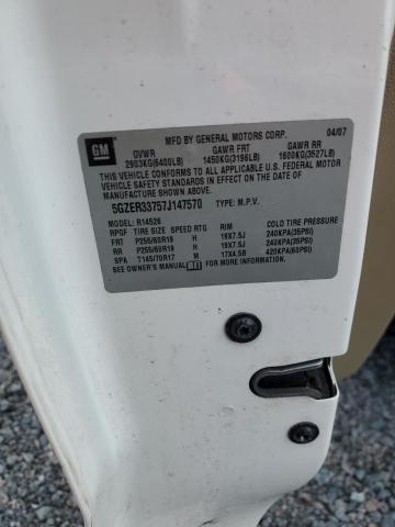 5GZER33757J147570 - 2007 SATURN OUTLOOK SPECIAL 白色 照片 13