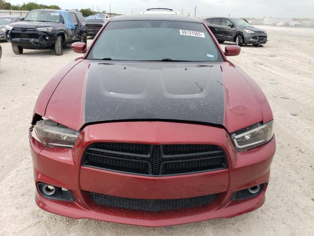 2C3CDXCT3EH253742 - 2014 DODGE CHARGER R/T RED photo 5