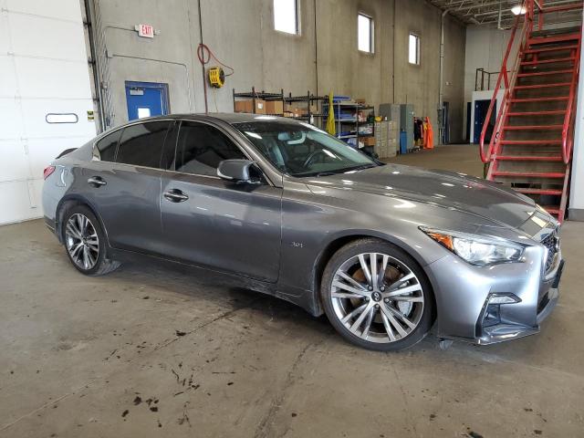 JN1EV7AR3JM431202 - 2018 INFINITI Q50 LUXE GRAY photo 4