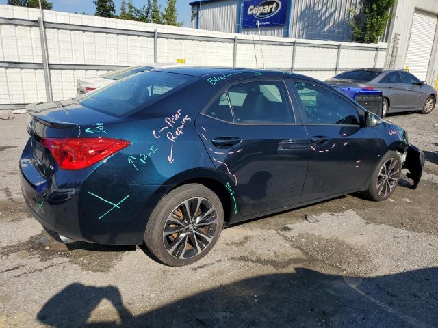 2T1BURHE3KC224485 - 2019 TOYOTA COROLLA L 蓝色 照片 3