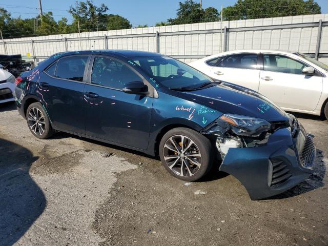 2T1BURHE3KC224485 - 2019 TOYOTA COROLLA L 蓝色 照片 4