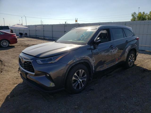 5TDHZRBH8NS572874 - 2022 TOYOTA HIGHLANDER XLE GRAY photo 1