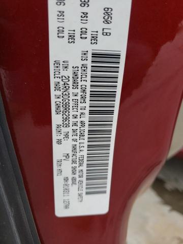 2D4RN3DG9BR629639 - 2011 DODGE GRAND CARA MAINSTREET BURGUNDY photo 13