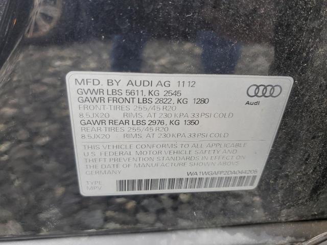 WA1WGAFP2DA044205 - 2013 AUDI Q5 PRESTIGE BLACK photo 14