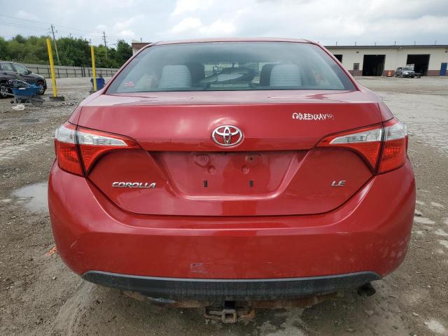 2T1BURHE4GC510806 - 2016 TOYOTA COROLLA L წითელი ფოტო 6