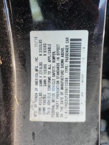 1HGCR2F55HA110566 - 2017 HONDA ACCORD SPORT შავი ფოტო 13