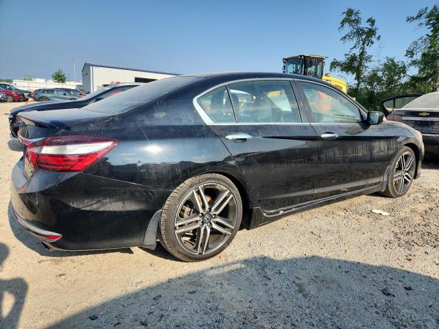 1HGCR2F55HA110566 - 2017 HONDA ACCORD SPORT შავი ფოტო 3