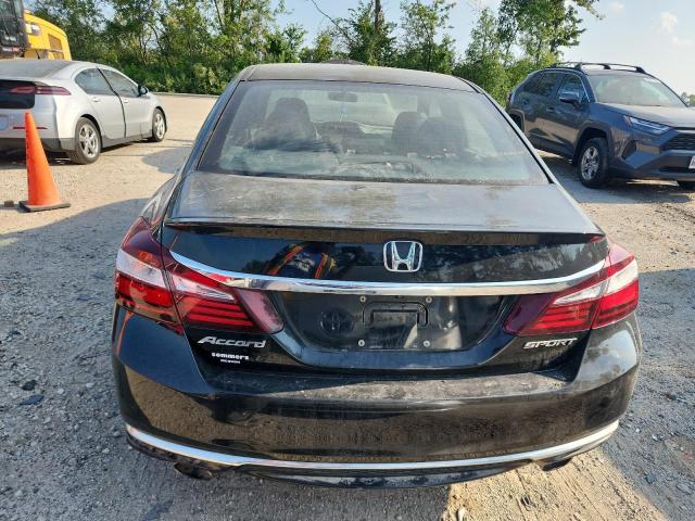 1HGCR2F55HA110566 - 2017 HONDA ACCORD SPORT შავი ფოტო 6