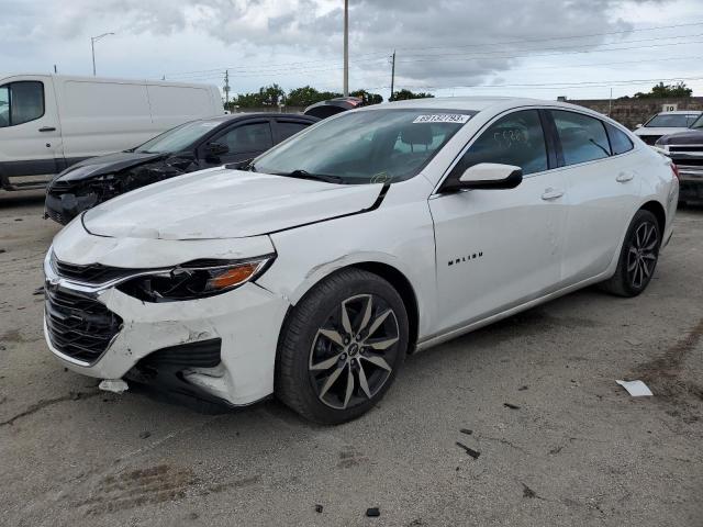 1G1ZG5ST8MF054441 - 2021 CHEVROLET MALIBU RS WHITE photo 1