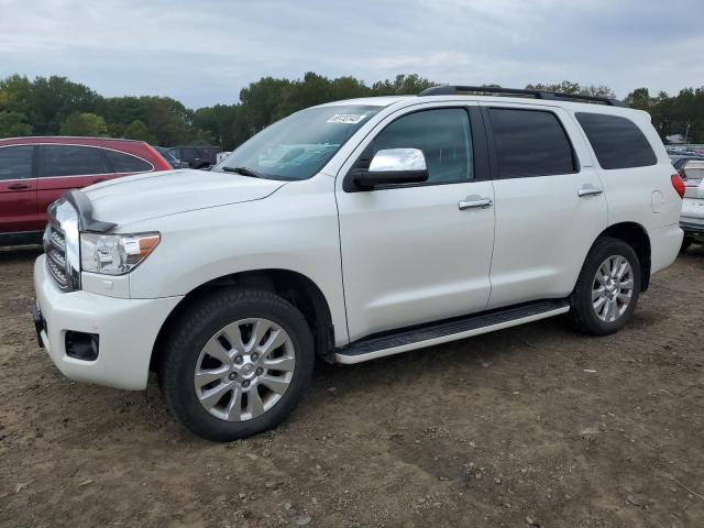 5TDDW5G18ES096881 - 2014 TOYOTA SEQUOIA PLATINUM WHITE photo 1