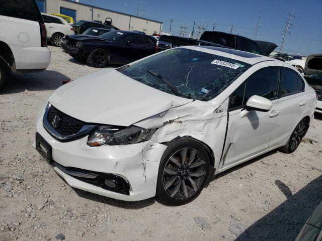 19XFB2F99EE048634 - 2014 HONDA CIVIC EXL WHITE photo 1