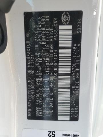 4T1T11AK3RU911344 - 2024 TOYOTA CAMRY SE NIGHT SHADE WHITE photo 13