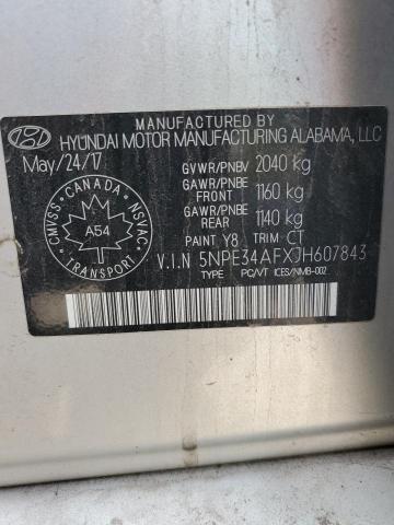 5NPE34AFXJH607843 - 2018 HYUNDAI SONATA SPORT GRAY photo 13