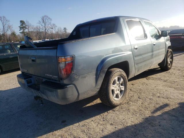 2HJYK16437H538609 - 2007 HONDA RIDGELINE RTS GREEN photo 4