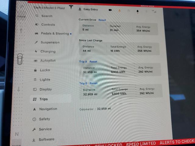 5YJSA1E60MF452031 - 2021 TESLA MODEL S CHARCOAL photo 9