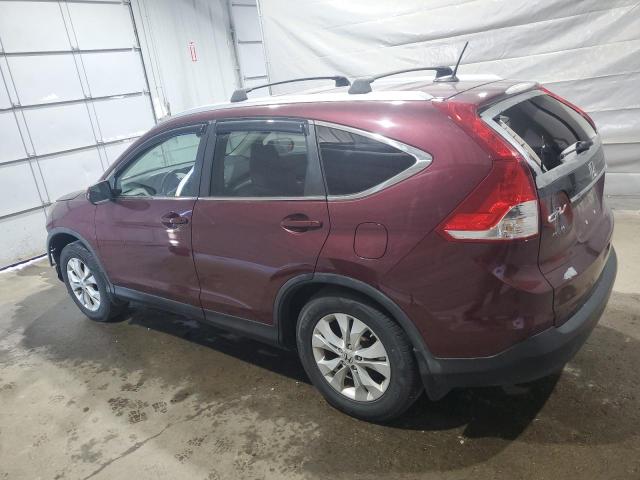 5J6RM4H76DL000877 - 2013 HONDA CR-V EXL MAROON photo 2