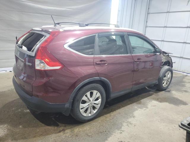 5J6RM4H76DL000877 - 2013 HONDA CR-V EXL MAROON photo 3
