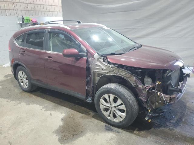5J6RM4H76DL000877 - 2013 HONDA CR-V EXL MAROON photo 4
