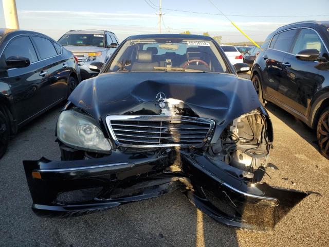 WDBNG84J74A421151 - 2004 MERCEDES-BENZ S 500 4MATIC BLACK photo 5