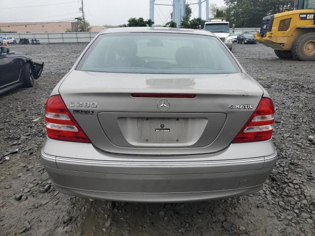 WDBRF92H77F895425 - 2007 MERCEDES-BENZ C 280 4MATIC TAN photo 6