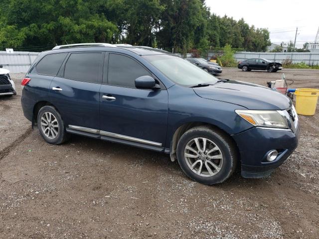 5N1AR2MN4EC630407 - 2014 NISSAN PATHFINDER S BLUE photo 4