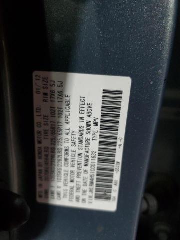 JHLRM4H51CC011632 - 2012 HONDA CR-V EX GREEN photo 14