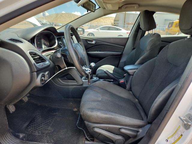 1C3CDFAA5GD592837 - 2016 DODGE DART SE WHITE photo 7