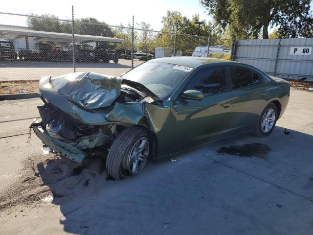 2C3CDXBG4KH742859 - 2019 DODGE CHARGER SXT GREEN photo 1